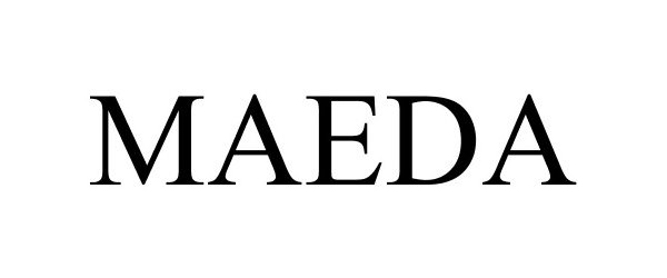 Trademark Logo MAEDA