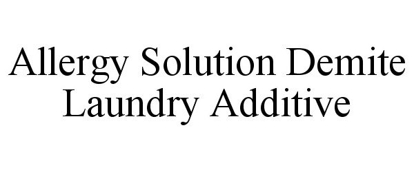  ALLERGY SOLUTION DEMITE LAUNDRY ADDITIVE
