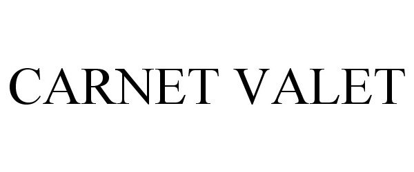 Trademark Logo CARNET VALET
