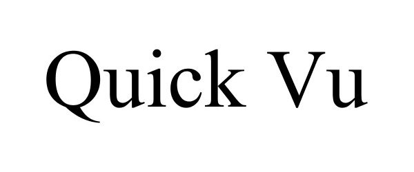 Trademark Logo QUICK VU