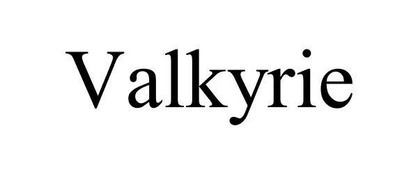 Trademark Logo VALKYRIE