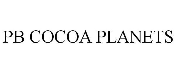  PB COCOA PLANETS