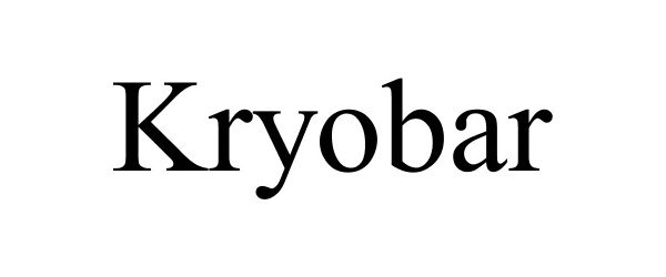 Trademark Logo KRYOBAR