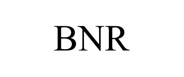 Trademark Logo BNR
