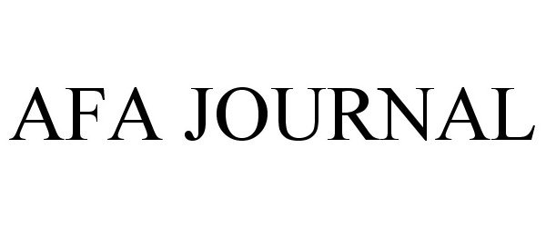 Trademark Logo AFA JOURNAL