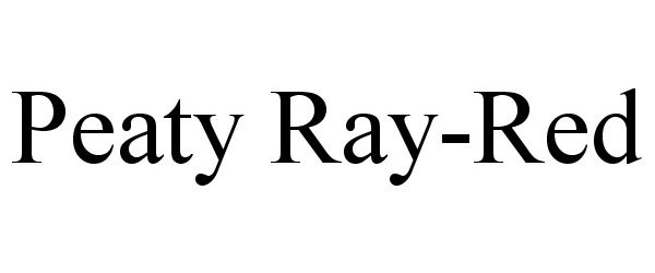 Trademark Logo PEATY RAY-RED