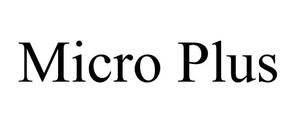 Trademark Logo MICRO PLUS