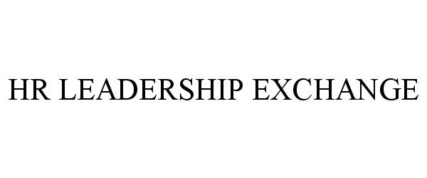  HR LEADERSHIP EXCHANGE