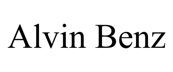 Trademark Logo ALVIN BENZ