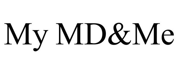 Trademark Logo MY MD&ME