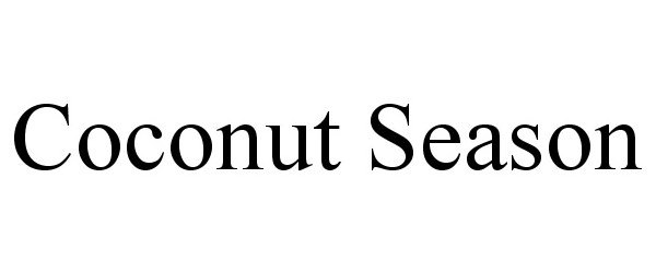 Trademark Logo COCONUT SEASON