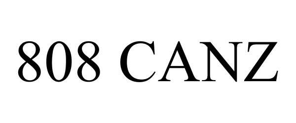 Trademark Logo 808 CANZ