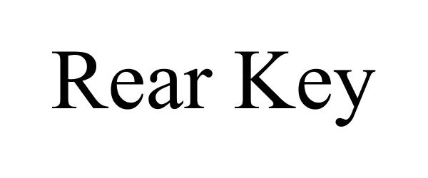 Trademark Logo REAR KEY