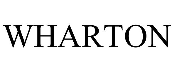 Trademark Logo WHARTON