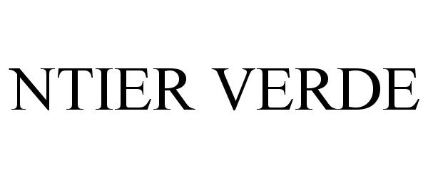 Trademark Logo NTIER VERDE