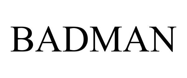 Trademark Logo BADMAN