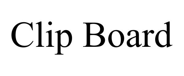 Trademark Logo CLIP BOARD
