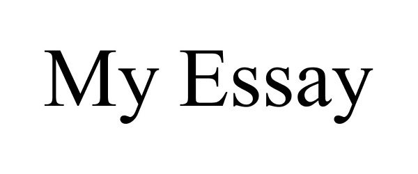 Trademark Logo MY ESSAY