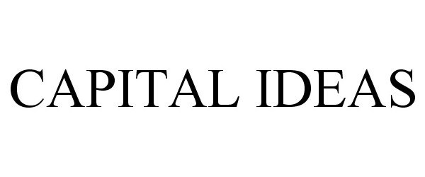 Trademark Logo CAPITAL IDEAS