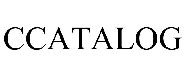 Trademark Logo CCATALOG