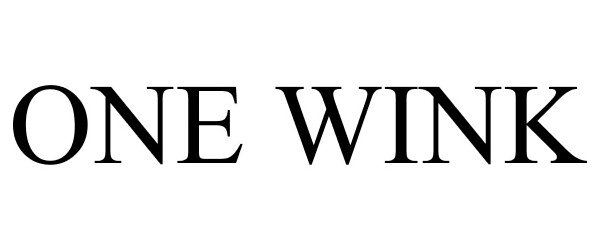 Trademark Logo ONE WINK
