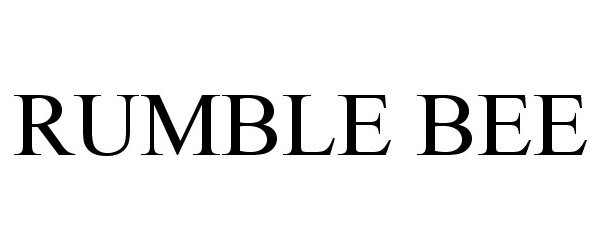 Trademark Logo RUMBLE BEE