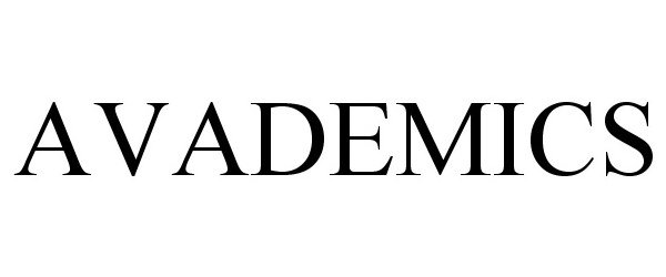 Trademark Logo AVADEMICS