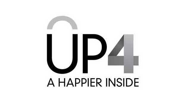 Trademark Logo UP4 A HAPPIER INSIDE