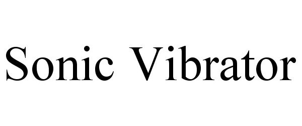 Trademark Logo SONIC VIBRATOR