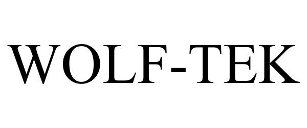Trademark Logo WOLF-TEK