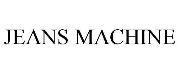 Trademark Logo JEANS MACHINE