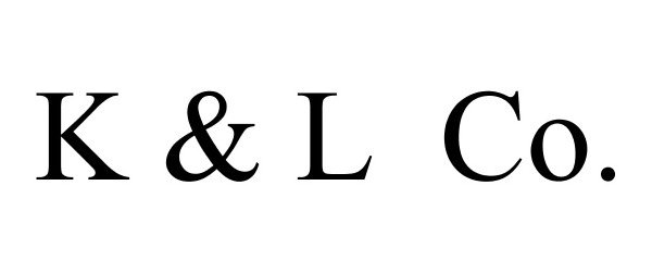 Trademark Logo K &amp; L CO.