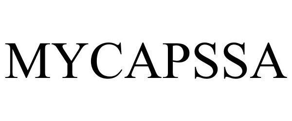 Trademark Logo MYCAPSSA