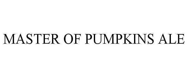 Trademark Logo MASTER OF PUMPKINS