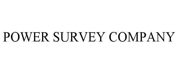 POWER SURVEY COMPANY