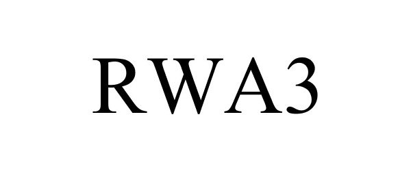 Trademark Logo RWA3
