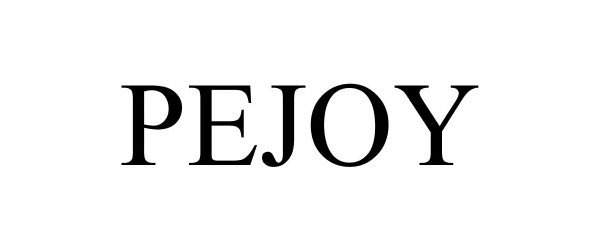 Trademark Logo PEJOY