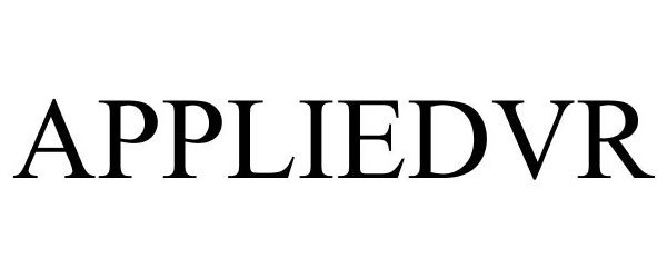 Trademark Logo APPLIEDVR