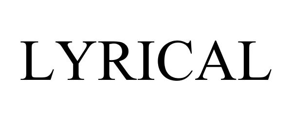 Trademark Logo LYRICAL