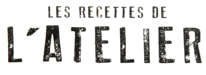 Trademark Logo LES RECETTES DE L'ATELIER