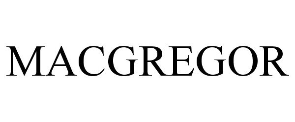 Trademark Logo MACGREGOR