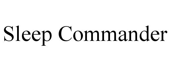 Trademark Logo SLEEP COMMANDER