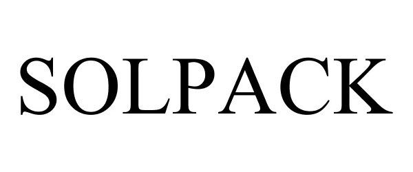 Trademark Logo SOLPACK
