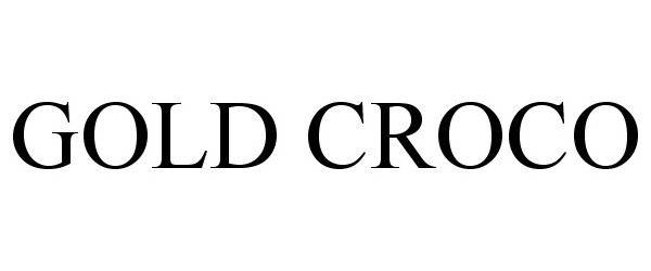 Trademark Logo GOLD CROCO