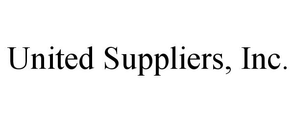 Trademark Logo UNITED SUPPLIERS, INC.