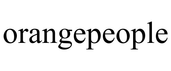 Trademark Logo ORANGEPEOPLE