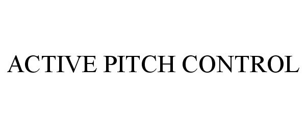  ACTIVE PITCH CONTROL
