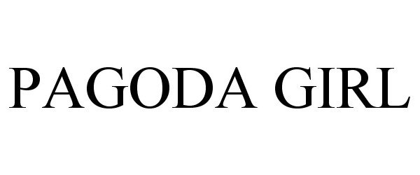 Trademark Logo PAGODA GIRL