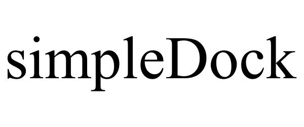 Trademark Logo SIMPLEDOCK