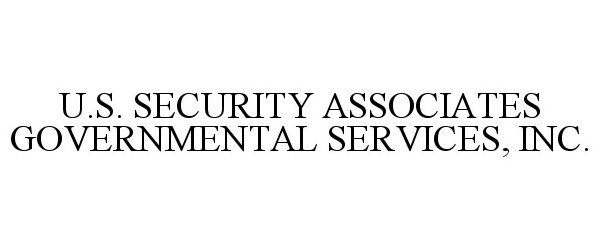  U.S. SECURITY ASSOCIATES GOVERNMENTAL SERVICES, INC.